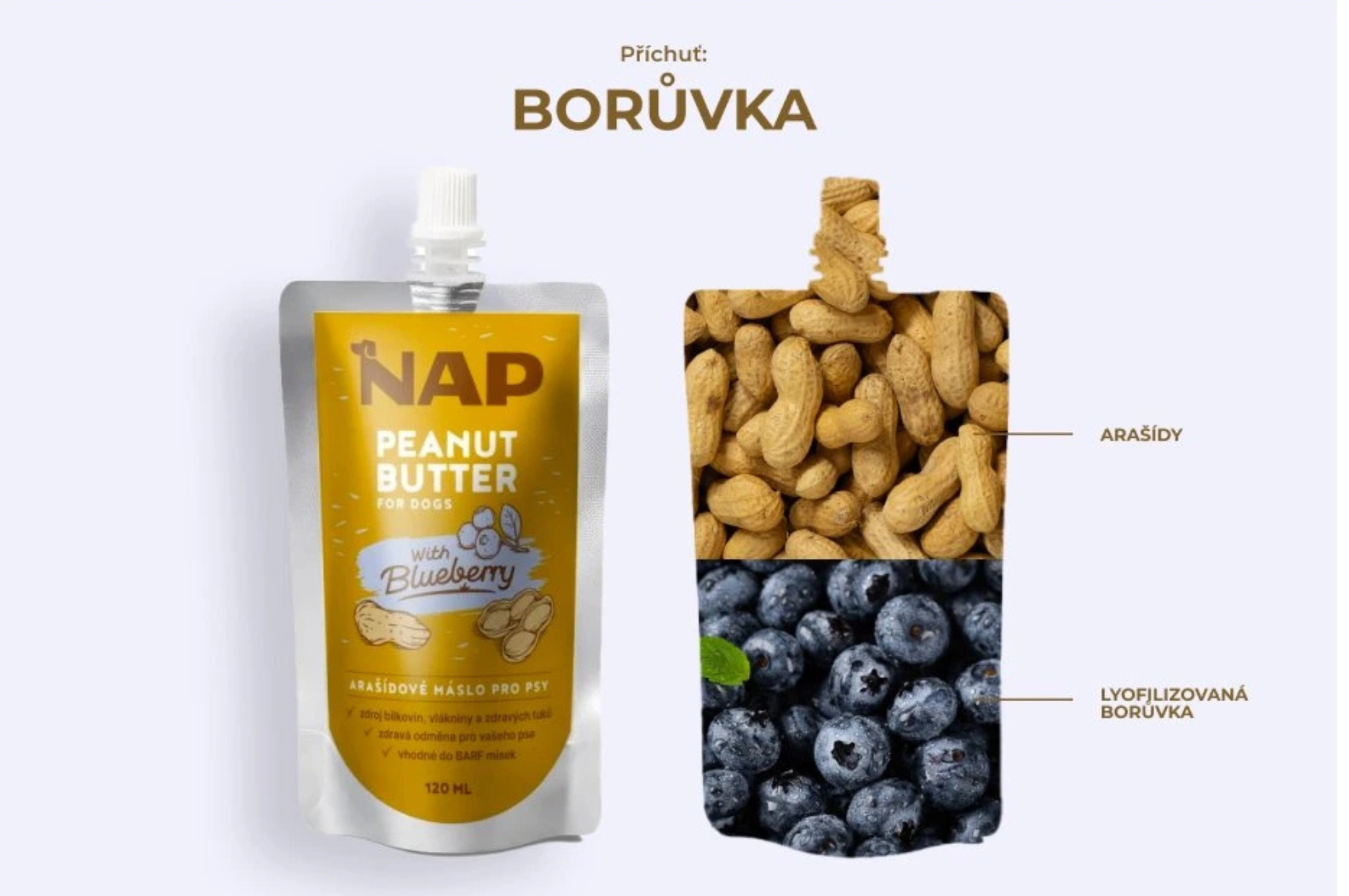 nap arašidové maslo